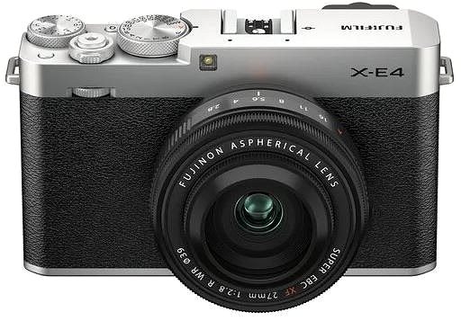 Digitalkamera Fujifilm X-E4 + XF 27 mm f/2.8 R WR silber Screen