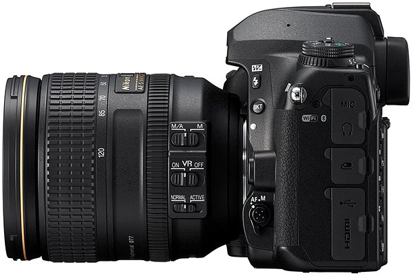 Digitalkamera Nikon D780 + 24-120 mm VR Seitlicher Anblick