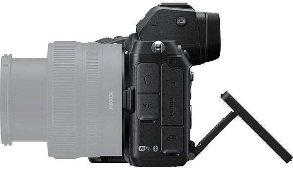 Digitalkamera Nikon Z5 + Z 24-200 mm f/4-6.3 Seitlicher Anblick