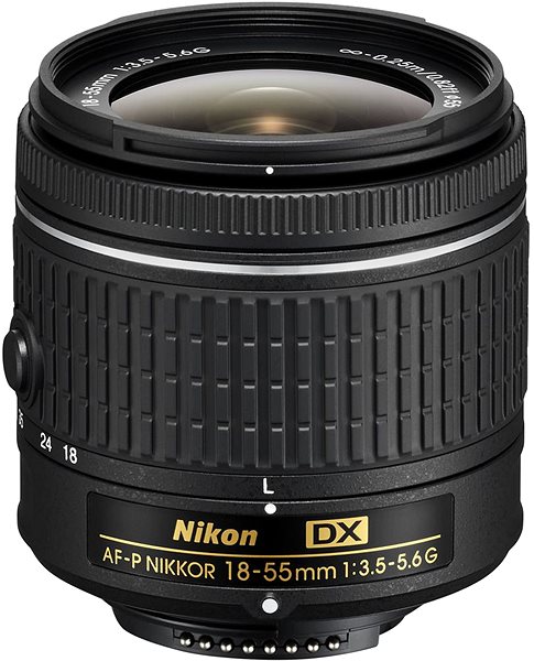Digitális fényképezőgép Nikon D3500 fekete + AF-P DX 18-55 mm f/3,5-5,6G Opcionális