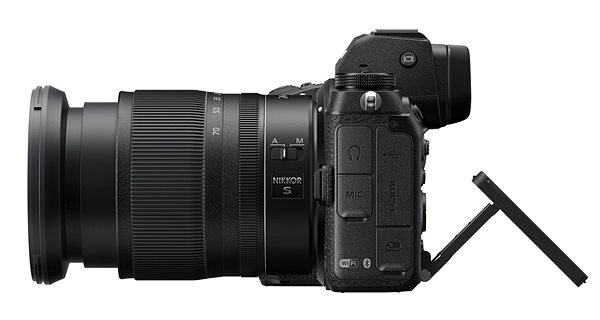 Digitális fényképezőgép Nikon Z6 II + Z 24–70 mm f/4 S Oldalnézet