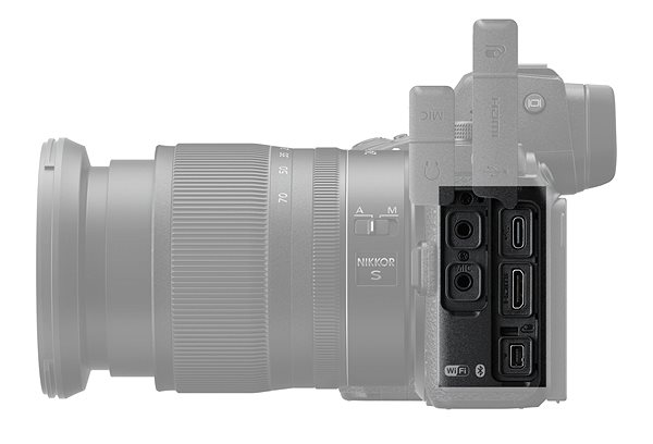 Digitális fényképezőgép Nikon Z6 II + Z 24–70 mm f/4 S Csatlakozási lehetőségek (portok)