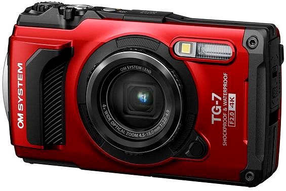 Digitális fényképezőgép OM SYSTEM TG-7 piros ...