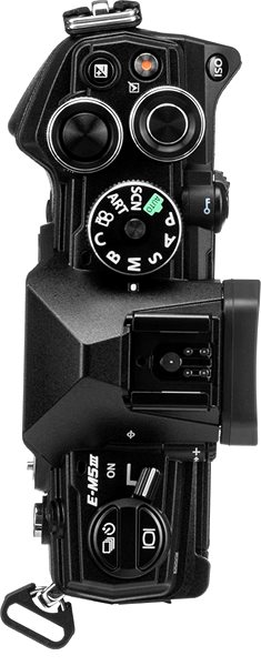 Digitális fényképezőgép Olympus OM-D E-M5 Mark III váz fekete Képernyő