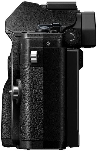 Digitális fényképezőgép Olympus OM-D E-M10 Mark IV váz, fekete Oldalnézet