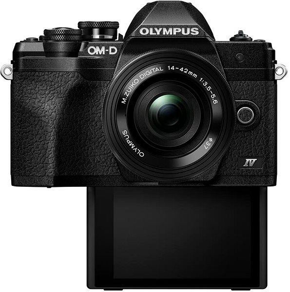 Digitális fényképezőgép Olympus OM-D E-M10 Mark IV + ED 14-42 mm f/3.5-5.6 EZ, fekete Jellemzők/technológia
