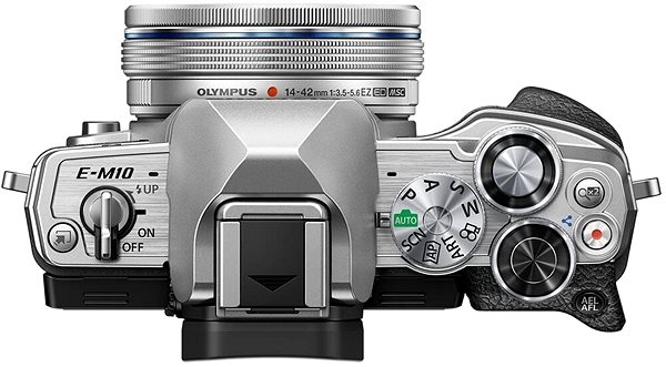 Digitális fényképezőgép Olympus OM-D E-M10 Mark IV + ED 14-42 mm f/3.5-5.6 EZ ezüst Képernyő