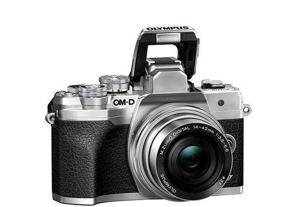 Digitalkamera Olympus OM-D E-M10 Mark IV + ED 14-42 mm f/3.5-5.6 EZ silber Screen