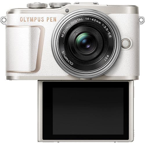 Digitálny fotoaparát Olympus PEN E-PL10 biely + Pancake Zoom Kit 14–42 mm strieborný Vlastnosti/technológia