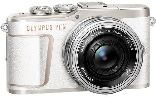 Digitálny fotoaparát Olympus PEN E-PL10 biely + Pancake Zoom Kit 14–42 mm strieborný Screen