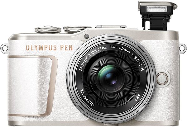 Digitalkamera Olympus PEN E-PL10 weiß + ED 14-42 mm f/3.5-5.6 EZ silber Mermale/Technologie