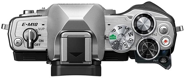 Digitális fényképezőgép Olympus OM-D E-M10 Mark III S + 14–42 mm f/3.5–5.6 II R ezüst Képernyő