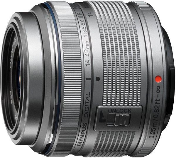 Digitális fényképezőgép Olympus OM-D E-M10 Mark III S + 14–42 mm f/3.5–5.6 II R ezüst Opcionális