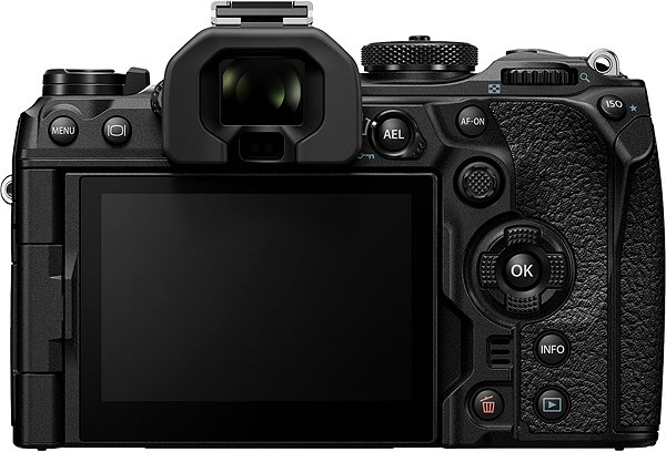 Digitalkamera OM SYSTEM OM-1 + 12-40 mm PRO II - schwarz Rückseite