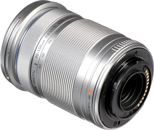 Objektív M.ZUIKO DIGITAL ED 40–150 mm f/4.0–5.6 R silver Bočný pohľad