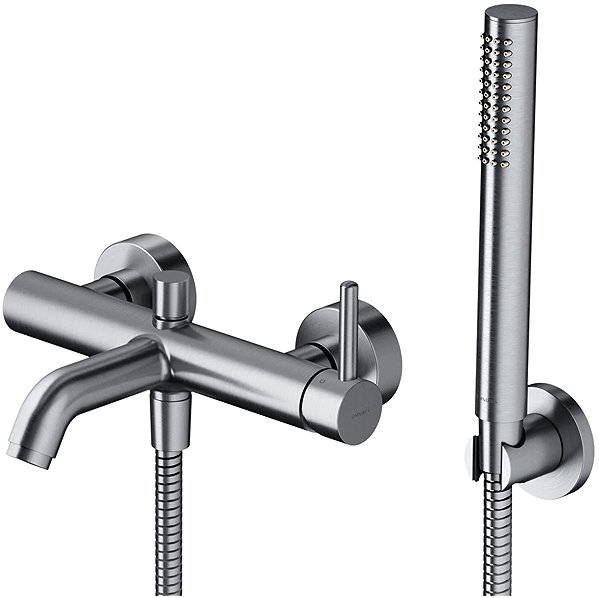 Tap OMNIRES Y bath mixer with shower set, nickel (Y1231NI) ...