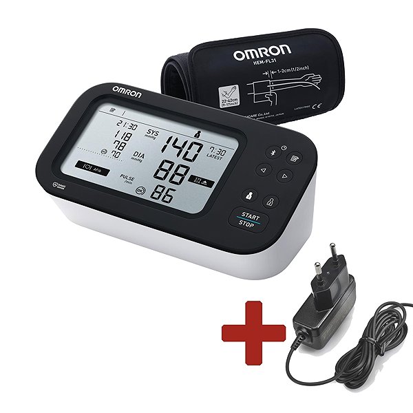 Pressure Monitor OMRON M7 Intelli IT Afib + Power Supply, set ...