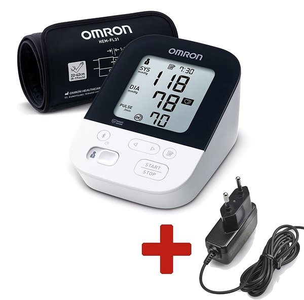 Vérnyomásmérő M4 Intelli IT AFIB digitális vérnyomásmérő okos Bluetooth-csatlakozással az omron connect-hez Jellemzők/technológia