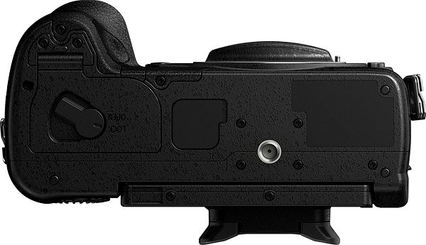 Digitális fényképezőgép Panasonic Lumix DC-GH5 Mark II váz Alulnézet