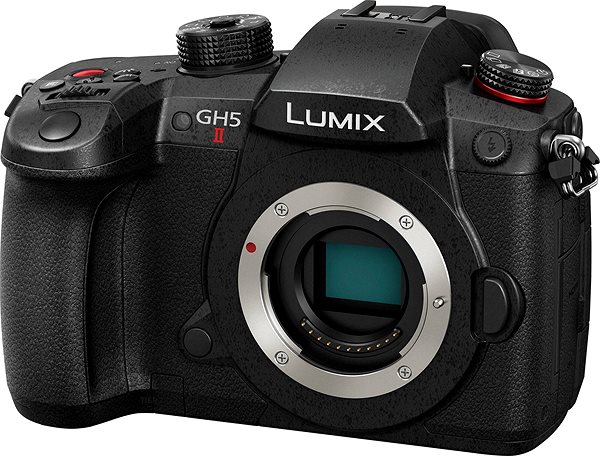 Digitális fényképezőgép Panasonic Lumix DC-GH5 Mark II + Lumix G Vario 12-60 mm f/3,5-5,6 ASPH. Power O.I.S. Oldalnézet