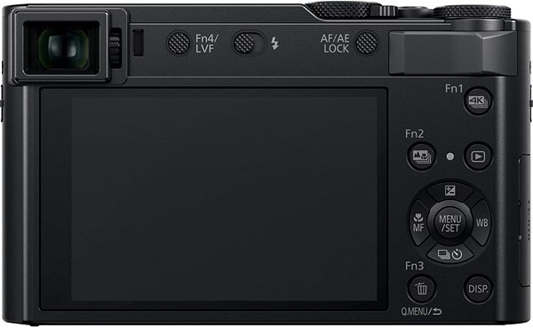 Digitálny fotoaparát Panasonic Lumix DMC-TZ200D čierny Zadná strana