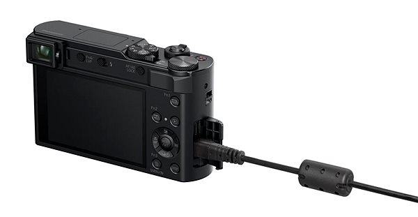 Digitální fotoaparát Panasonic Lumix DMC-TZ200D černý Možnosti připojení (porty)