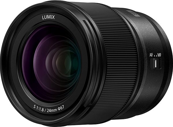 Objektiv Panasonic Lumix S 24 mm f1.8 Seitlicher Anblick