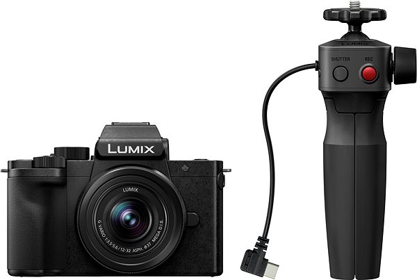 Digitális fényképezőgép Panasonic Lumix G100D + Lumix G Vario 12-32 mm f/3.5-5.6 ASPH. Mega O.I.S. + állvány DMW-SHGR2 ...