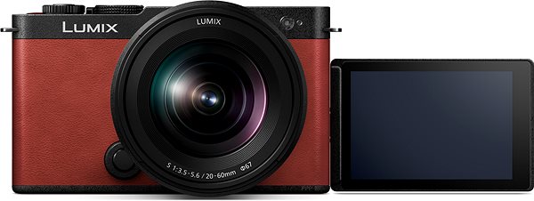Digitális fényképezőgép Panasonic Lumix DC-S9, piros + Lumix S 20-60mm f/3.5-5.6 Macro O.I.S. ...