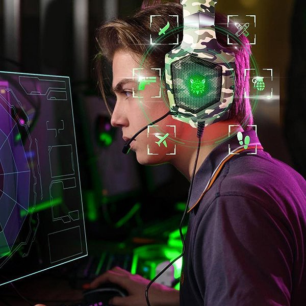 Gaming headset Onikuma K8 Camou Gray .