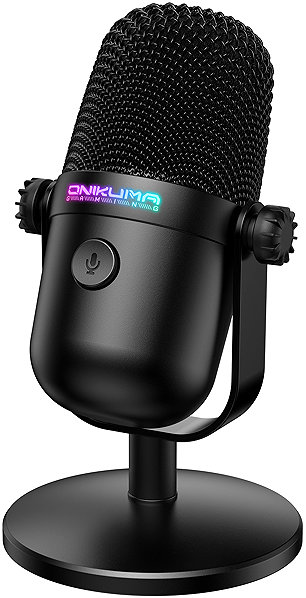 Onikuma M830 USB-Kondensator-Gaming-Mikrofon schwarz .