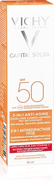 Napozókrém VICHY Idéal Soleil Anti-Age Face Cream SPF50+ 50 ml ...