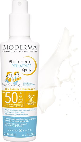 Opalovací sprej BIODERMA Photoderm Pediatrics sprej SPF 50+ 200 ml ...