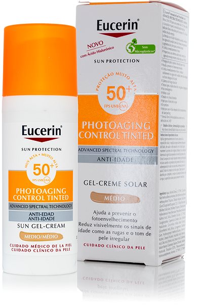Napozókrém EUCERIN Photoaging Control Cc Sun Cream Spf50+ 50ml ...