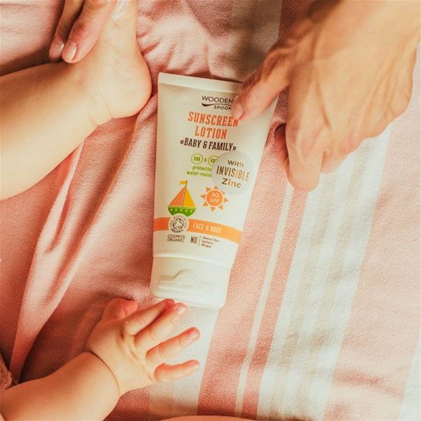 Opalovací mléko WoodenSpoon Opalovací tělové mléko v tubě Baby & Family SPF 30 100 ml ...