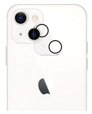 Ochranné sklo TopQ Tvrdené sklo RING+ Silk na zadný fotoaparát iPhone 13 mini 75168 ...