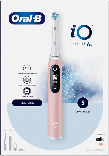 Elektrický zubní kartáček Oral-B iO 6 Pink ...
