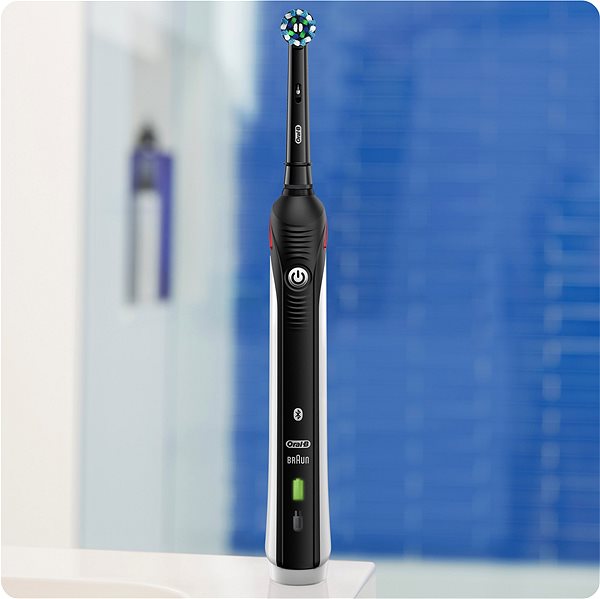 Electric Toothbrush Oral-B 4500 SS CA Black + TravelCase Screen