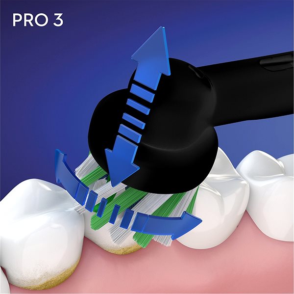 Elektromos fogkefe Oral-B Pro 3 - 3500, fekete Lifestyle