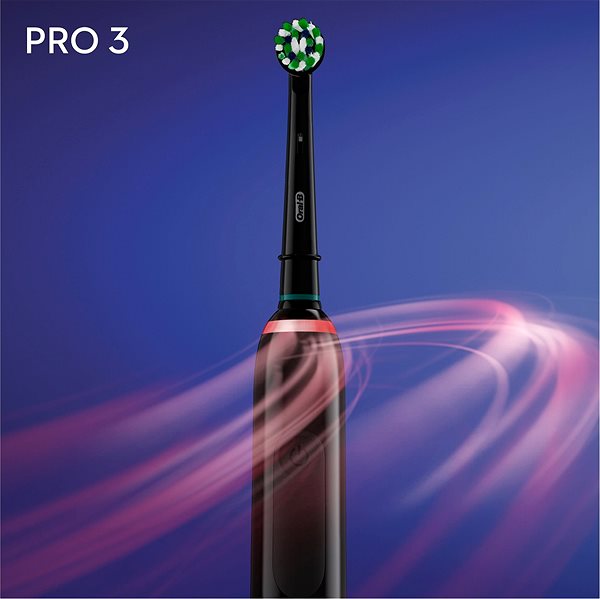Elektromos fogkefe Oral-B Pro 3 – 3900, fekete és fehér Jellemzők/technológia