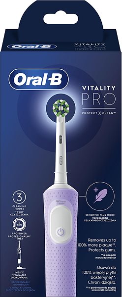 Electric Toothbrush Oral-B Vitality Pro, Purple ...