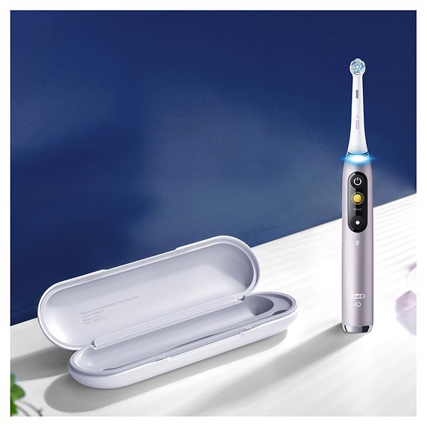 Elektrische Zahnbürste Oral-B iO Series 9 Rose Quartz Magnetische Zahnbürste Screen