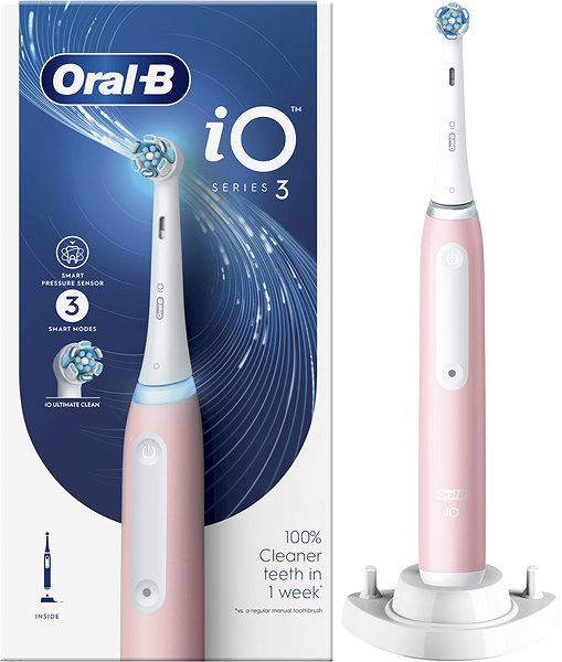 Elektromos fogkefe Oral-B iO 3 Pink Design Braun ...