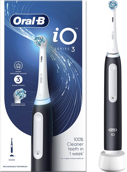 Elektrische Zahnbürste Oral-B iO 3 Black elektrische Zahnbürste ...