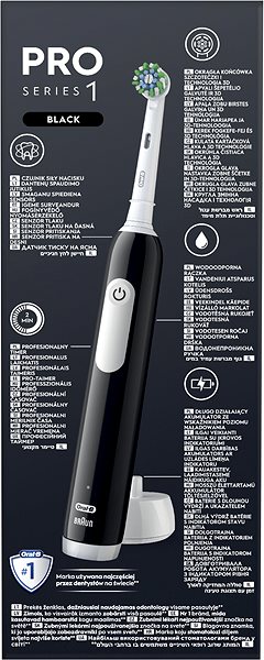Elektromos fogkefe Oral-B Pro Series 1 Braun Design, fekete ...