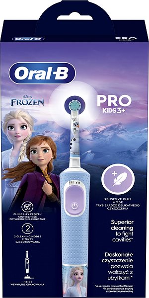 Elektrische Zahnbürste Oral-B Pro Kids Ice Kingdom mit Design von Braun ...