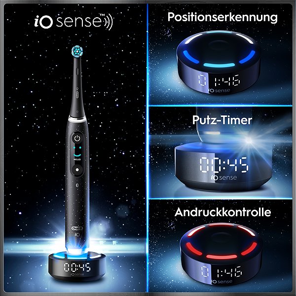 Elektrische Zahnbürste Oral-B iO Series 10 Cosmic Black Magnetische Zahnbürste ...