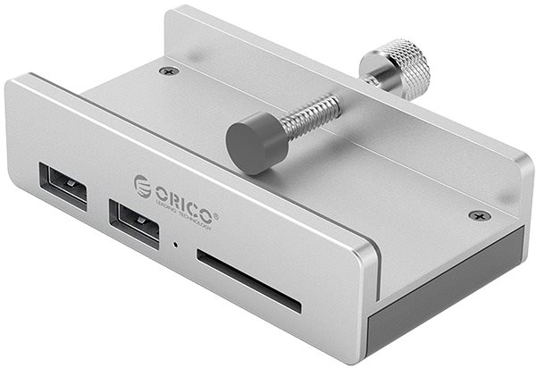 Port Replicator ORICO 2x USB 3.0 Hub + SD Card Reader Lateral view