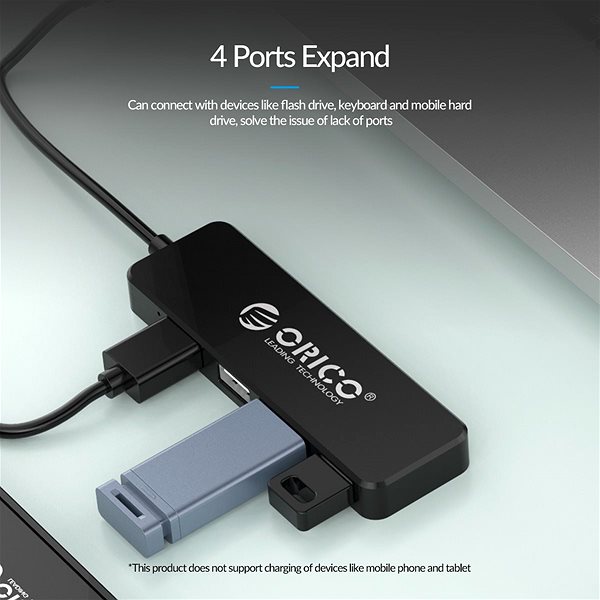 USB Hub Orico FL01-BK-BP Jellemzők/technológia