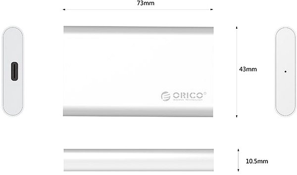 Hard Drive Enclosure ORICO MSG-C3-SV-EP Technical draft